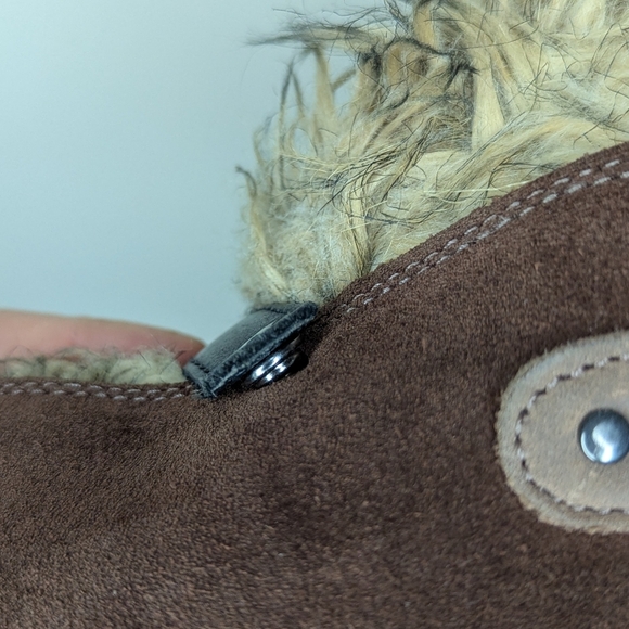 Sorel‎ Joan of Arctic Brown Suede Faux Fur Lace Up Waterproof Boots Women’s 7 - Picture 11 of 13